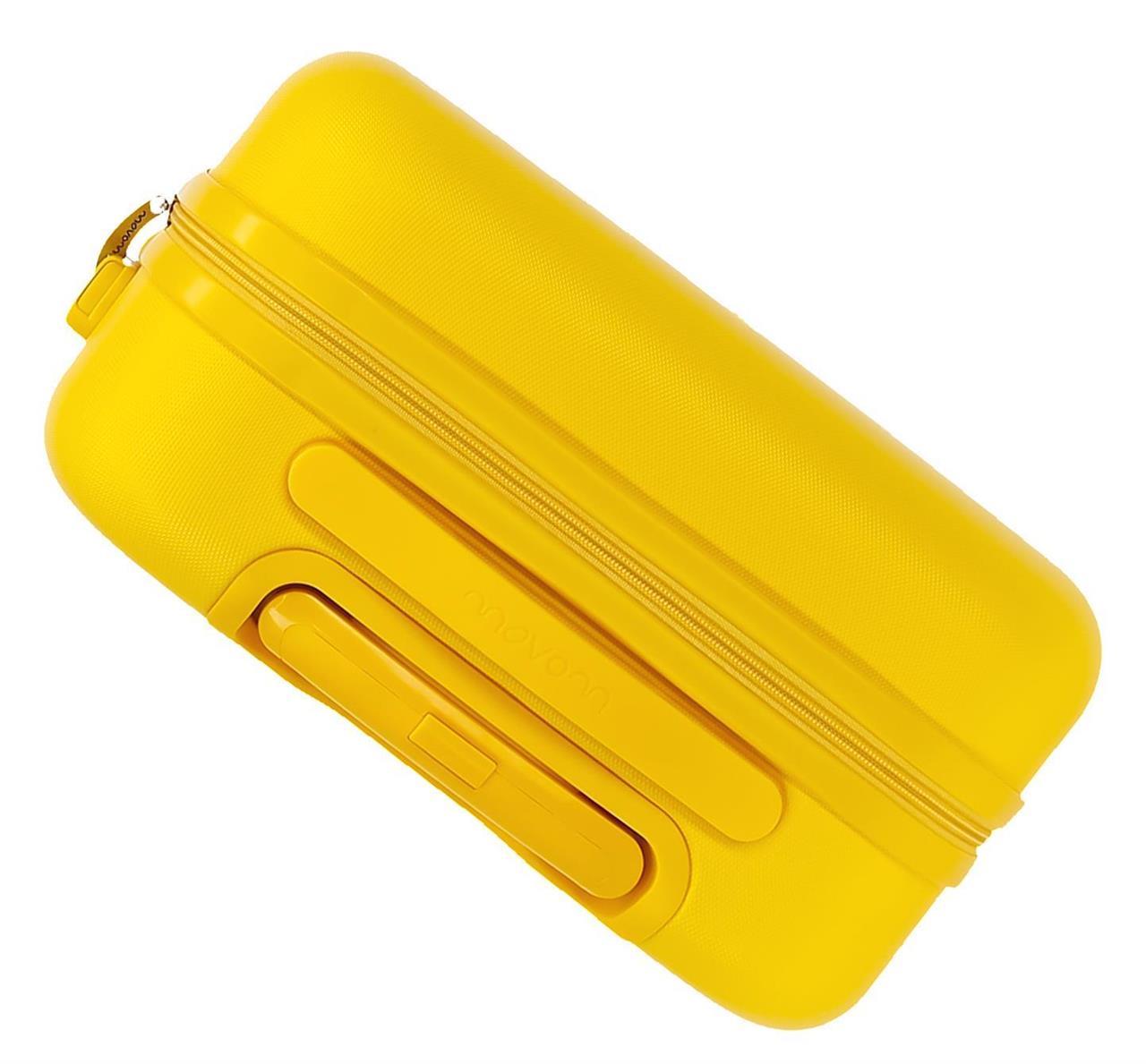 5999467 SET/3 TROLLEY ABS 55-70-80CM.4R.MOVOM RIGA Yellow