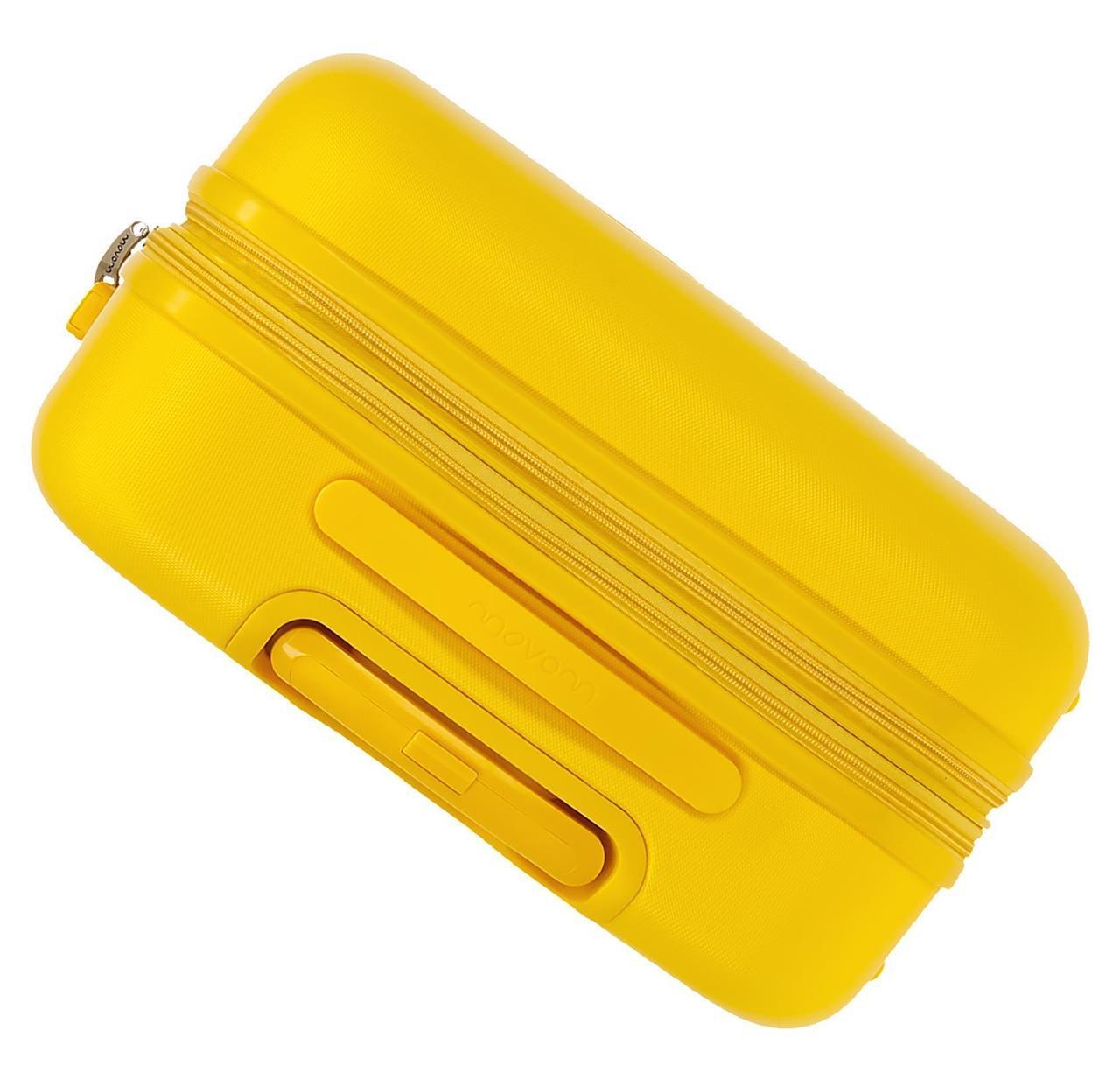 5999467 SET/3 TROLLEY ABS 55-70-80CM.4R.MOVOM RIGA Yellow