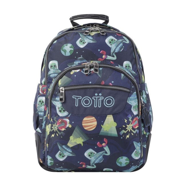 TOTTO Mochila escolar - Crayoles- 5JY- Planetas y Aliens