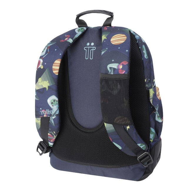 TOTTO Mochila escolar - Crayoles- 5JY- Planetas y Aliens