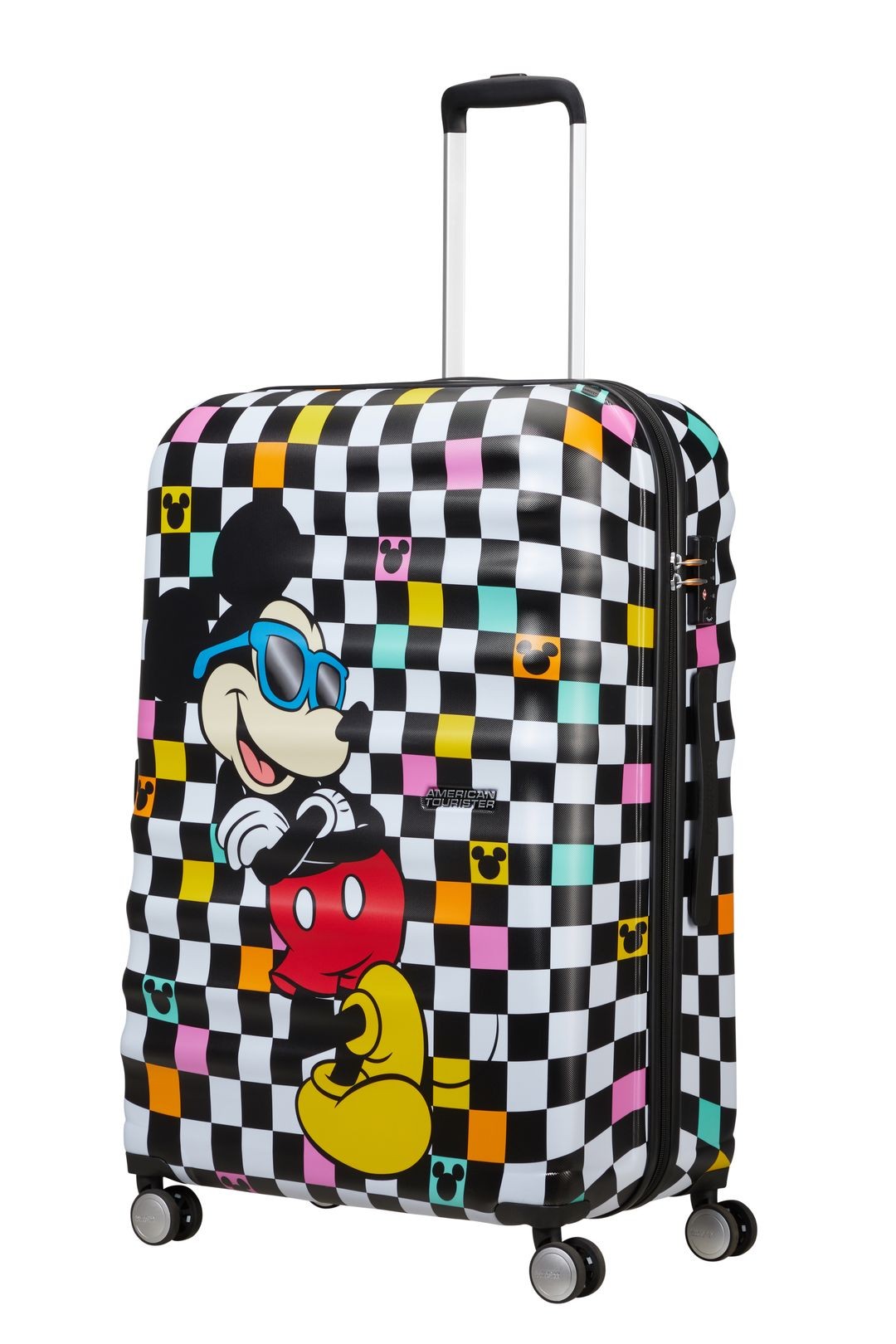 AMERICAN TOURISTER Duża walizka Mickey Check 77 cm