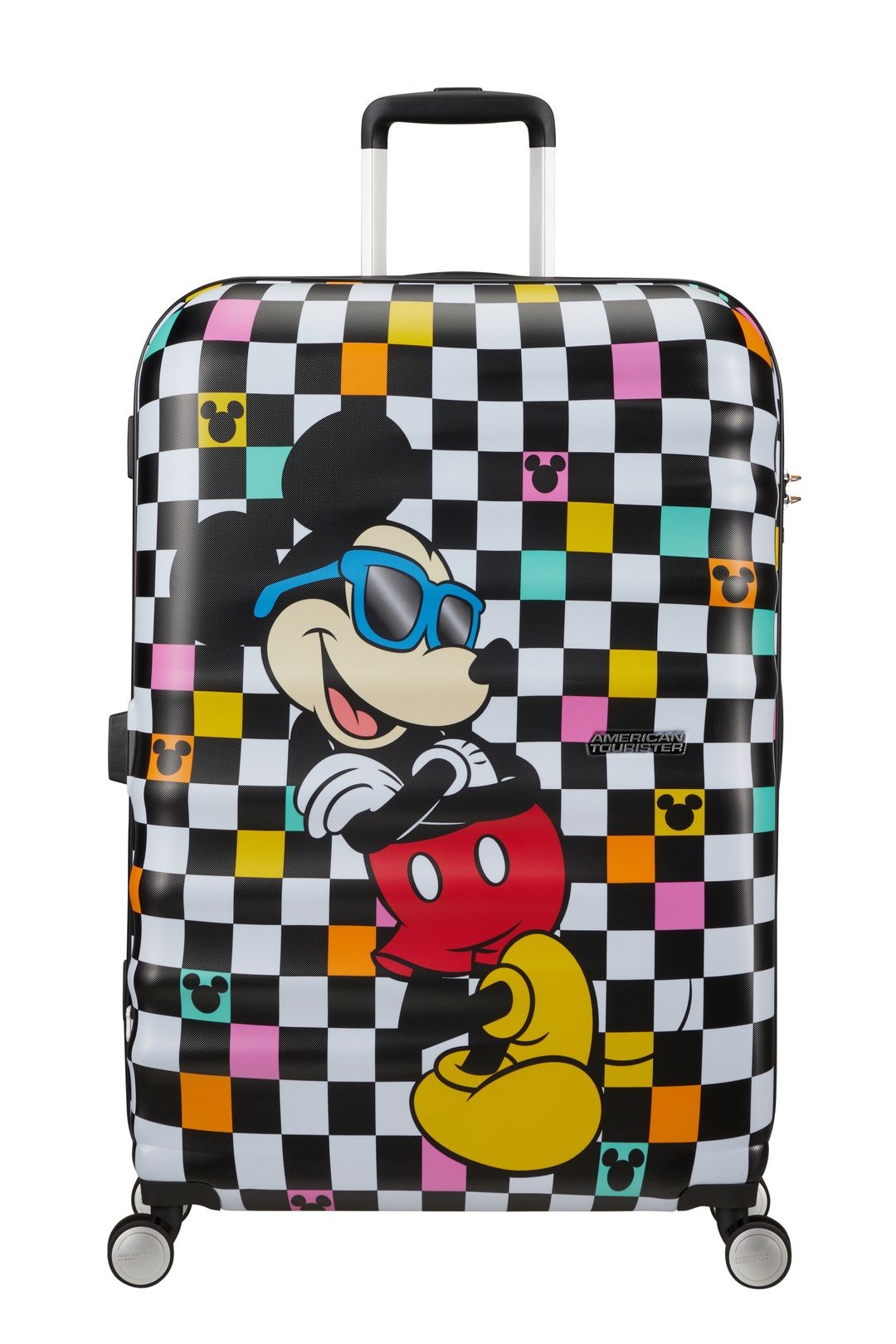 AMERICAN TOURISTER Duża walizka Mickey Check 77 cm