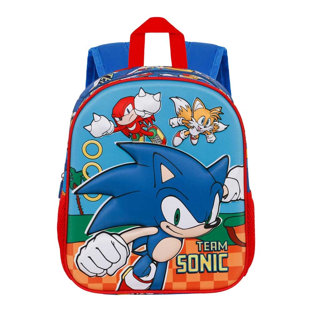 Small Press Multicolor Backpack 3D Sonic Team