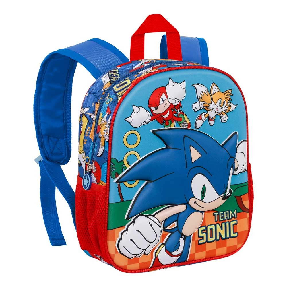 Small Press Multicolor Backpack 3D Sonic Team