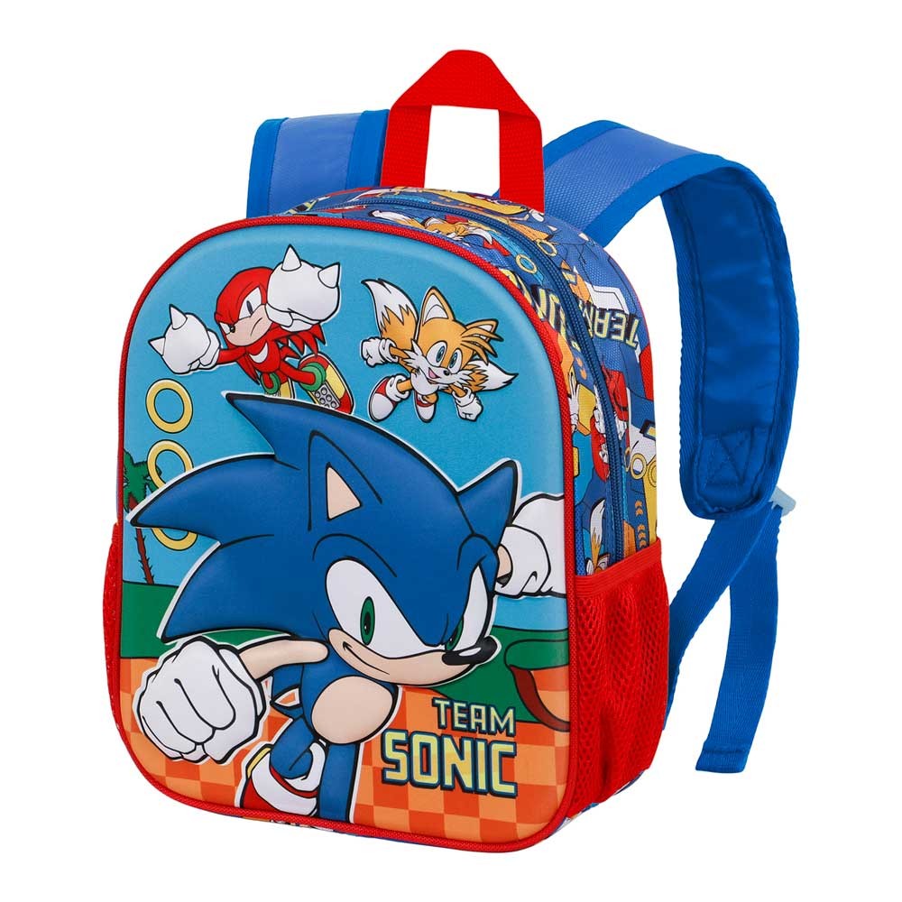 Small Press Multicolor Backpack 3D Sonic Team