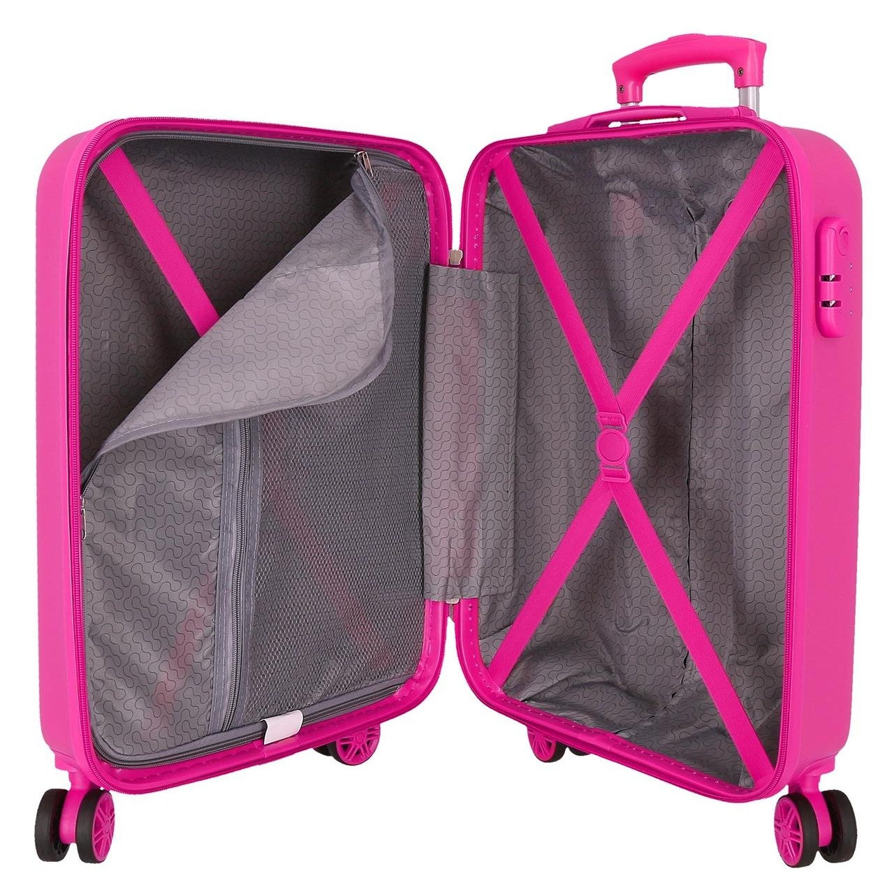 Cabin suitcase Pepe Jeans Rigid moon 55 cm fuchsia