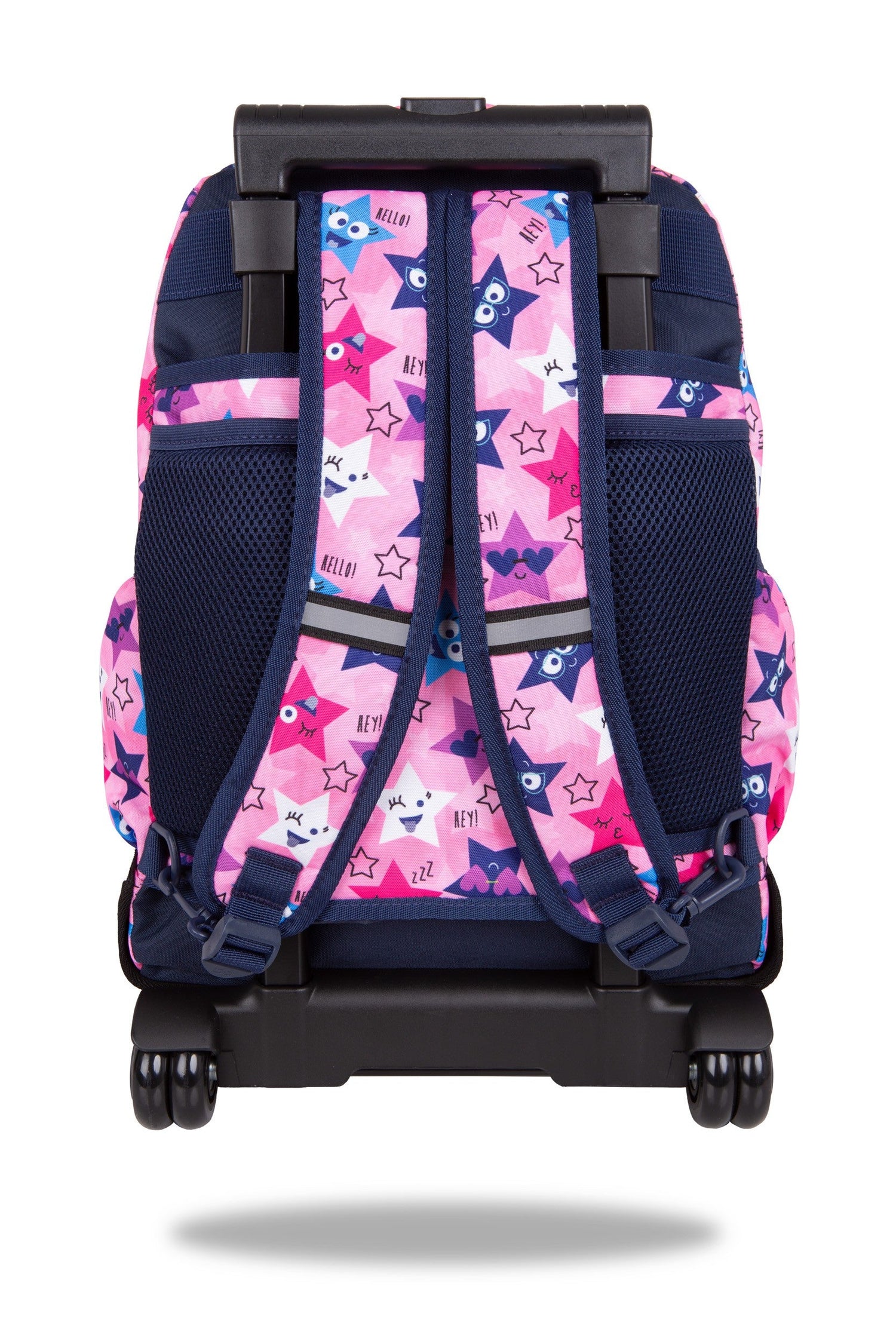 Backpack Coolpack com rodas campainha estrelas engraçadas