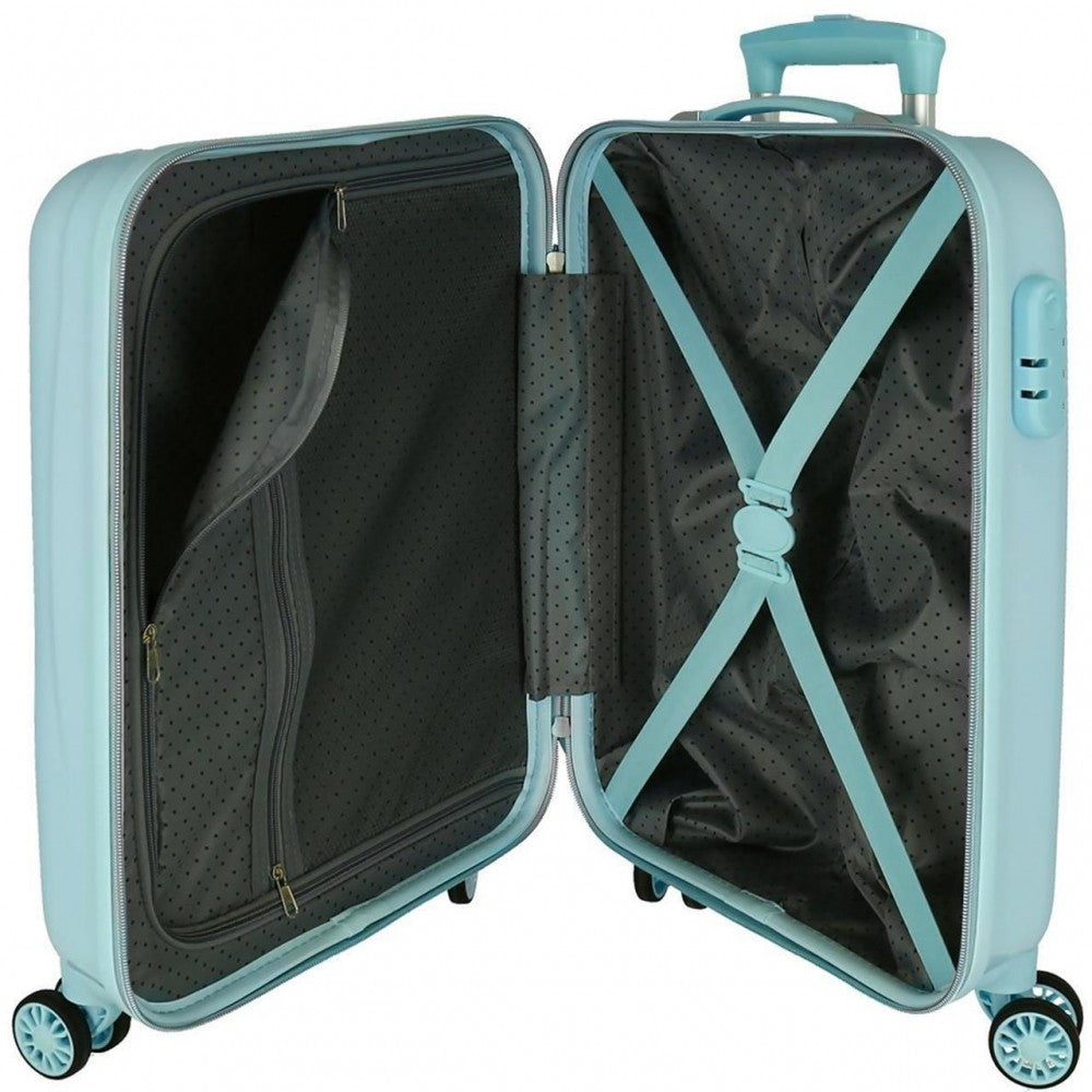 Valise cabine Minnie aujourd'hui ma journée rigide 55 cm turquoise