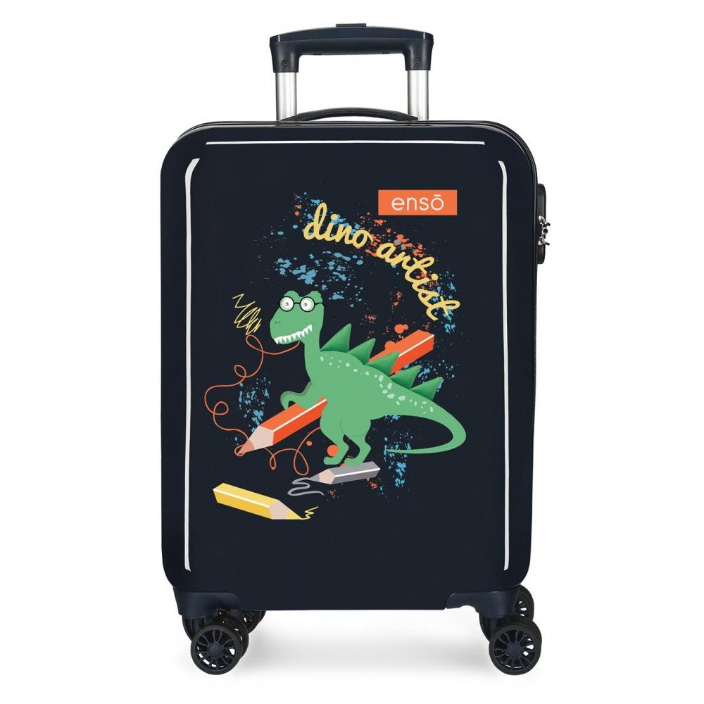 Valise cabine Dino Artist Rigid 55cm Marino