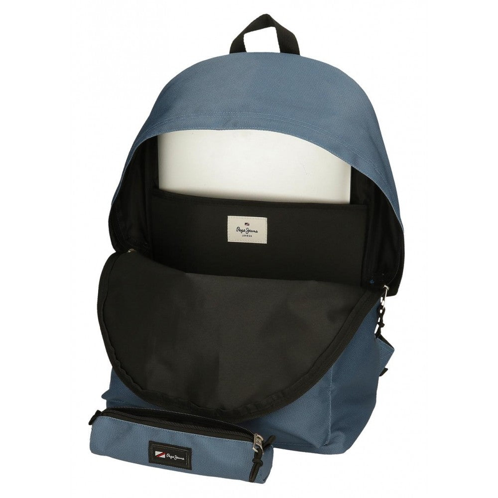 Backpack Pepe Jeans ARIS + Blue Denim Case