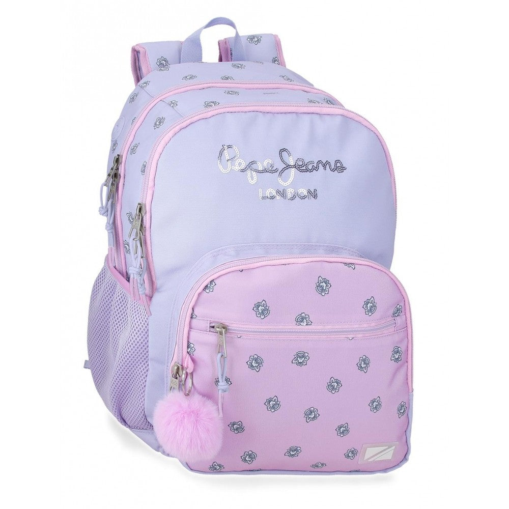 Backpack Pepe Jeans BECCA DOS COMPARTMENTS 44 cm Adaptable to car