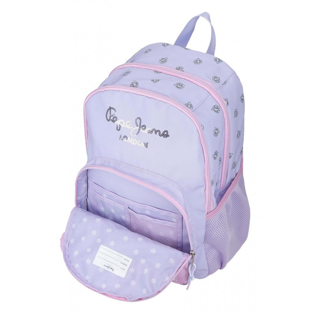 Backpack Pepe Jeans BECCA DOS COMPARTMENTS 44 cm Adaptable to car