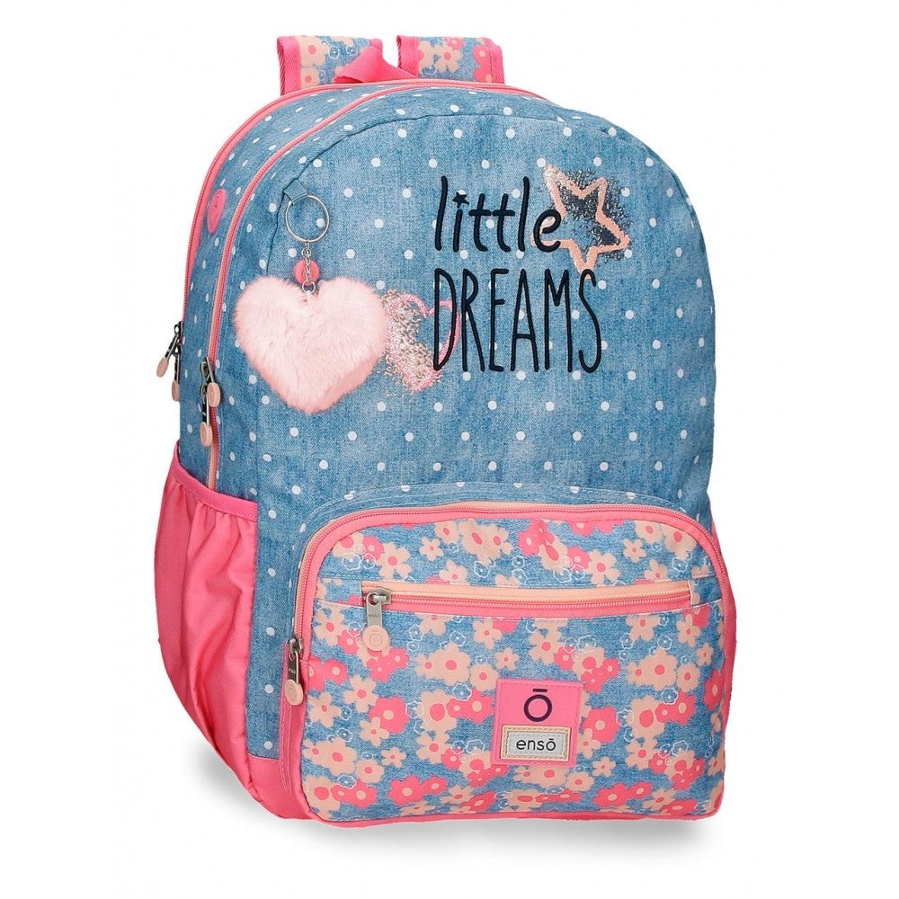 Little Dreams Top Computer Portor Backpack Dwa przedziały