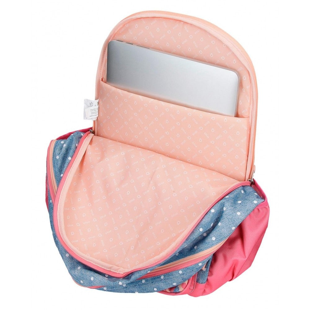 Little Dreams Top Computer Portor Backpack Dwa przedziały