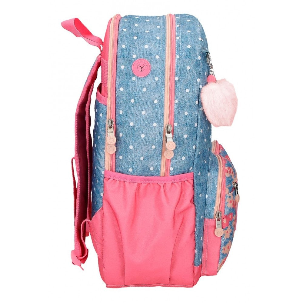 Little Dreams Top Computer Portor Backpack Dwa przedziały