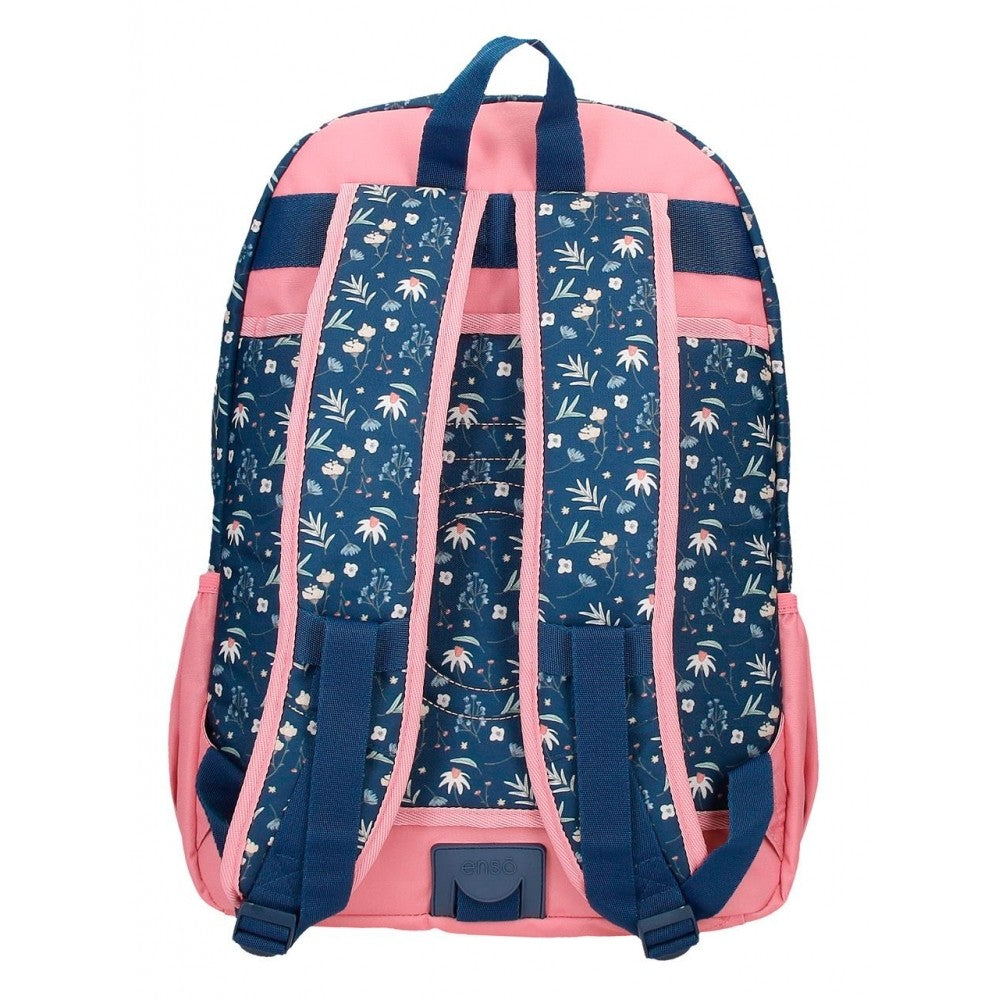 Backpack Little Dreams Double Adaptable Blue compartment