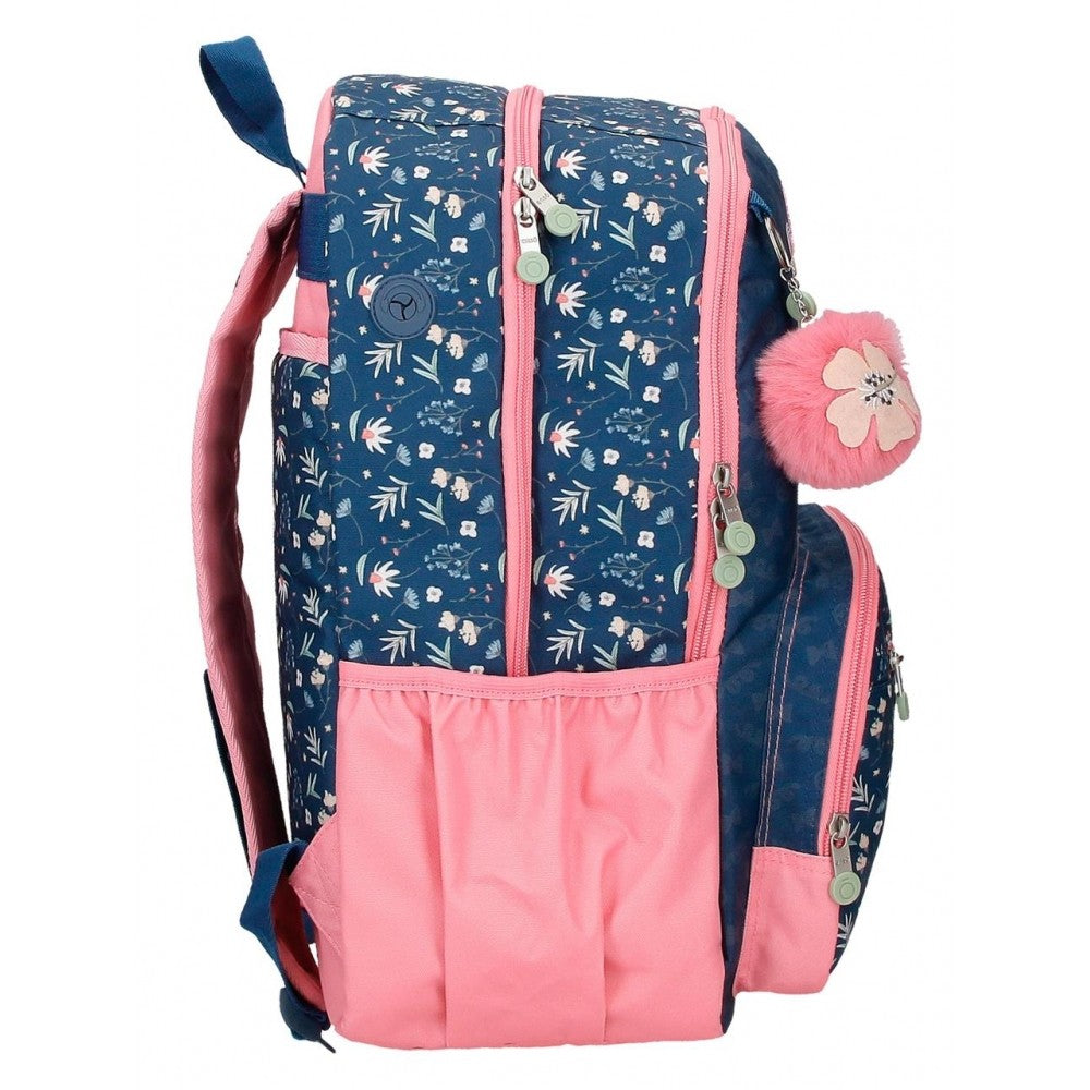 Backpack Little Dreams Double Adaptable Blue compartment