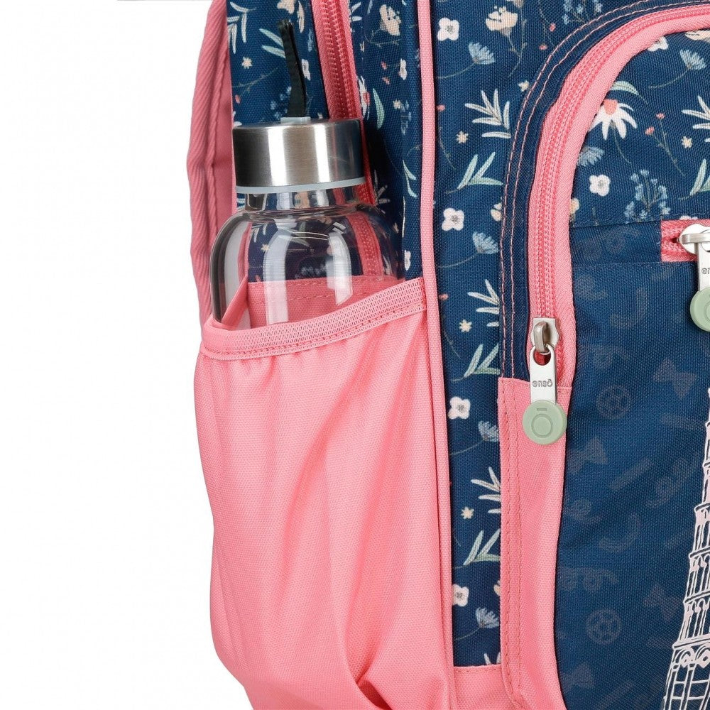 Backpack Little Dreams Double Adaptable Blue compartment