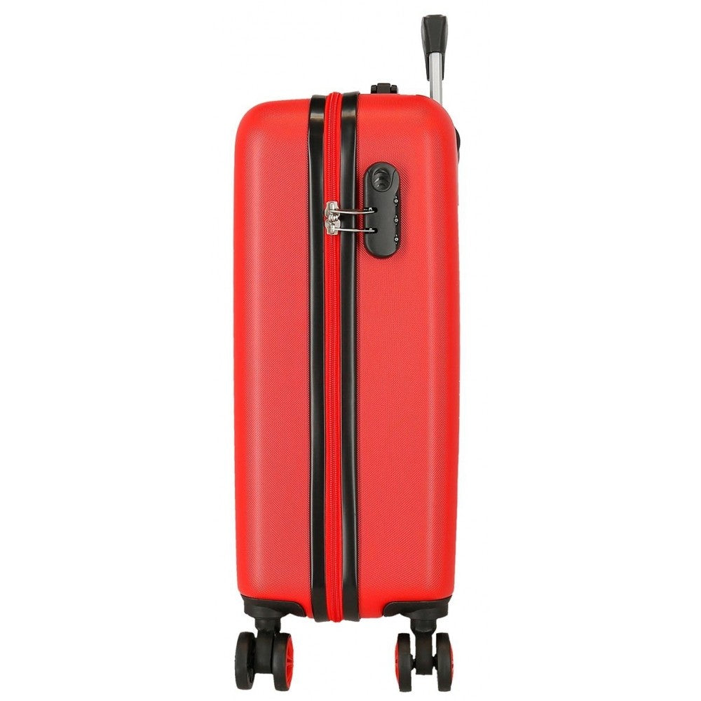 Cabin suitcase rigid Disney Here Starts 55 cm red