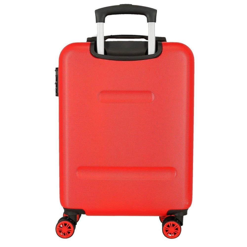 Cabin suitcase rigid Disney Here Starts 55 cm red