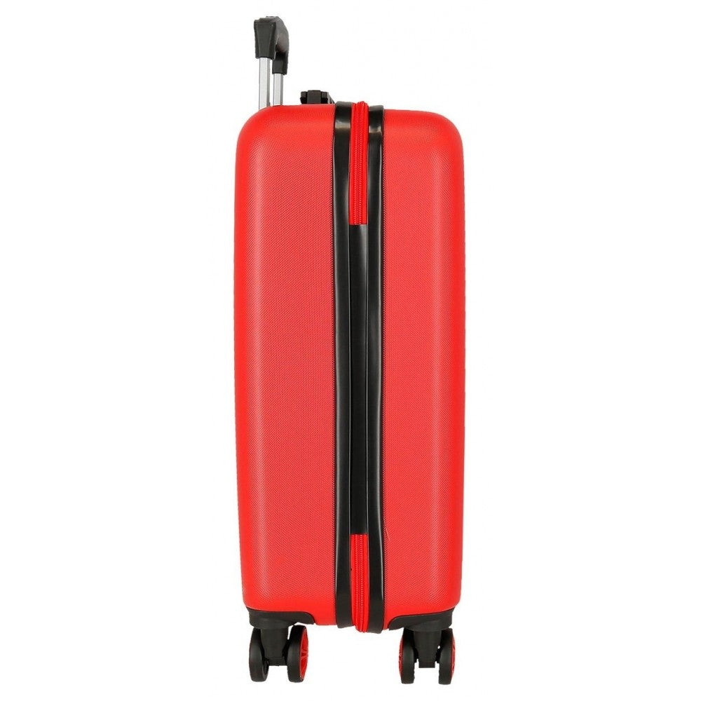 Cabin suitcase rigid Disney Here Starts 55 cm red