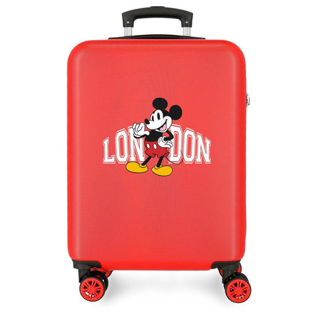 Cabinekoffer Onbuigzaam DISNEY Reis naar Londen 55 cm rood