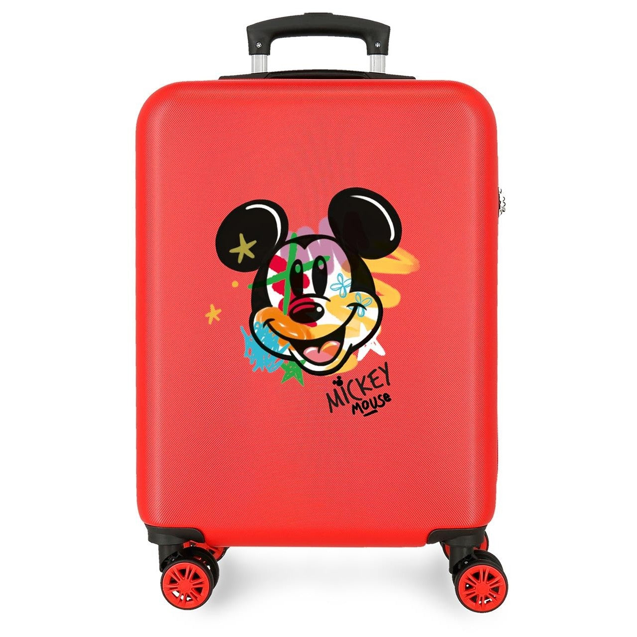 Cabin suitcase rigid Disney Street spray 55 cm red