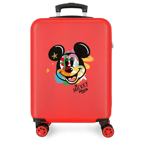 Cabinekoffer onbuigzaam Disney Straatspray 55 cm rood