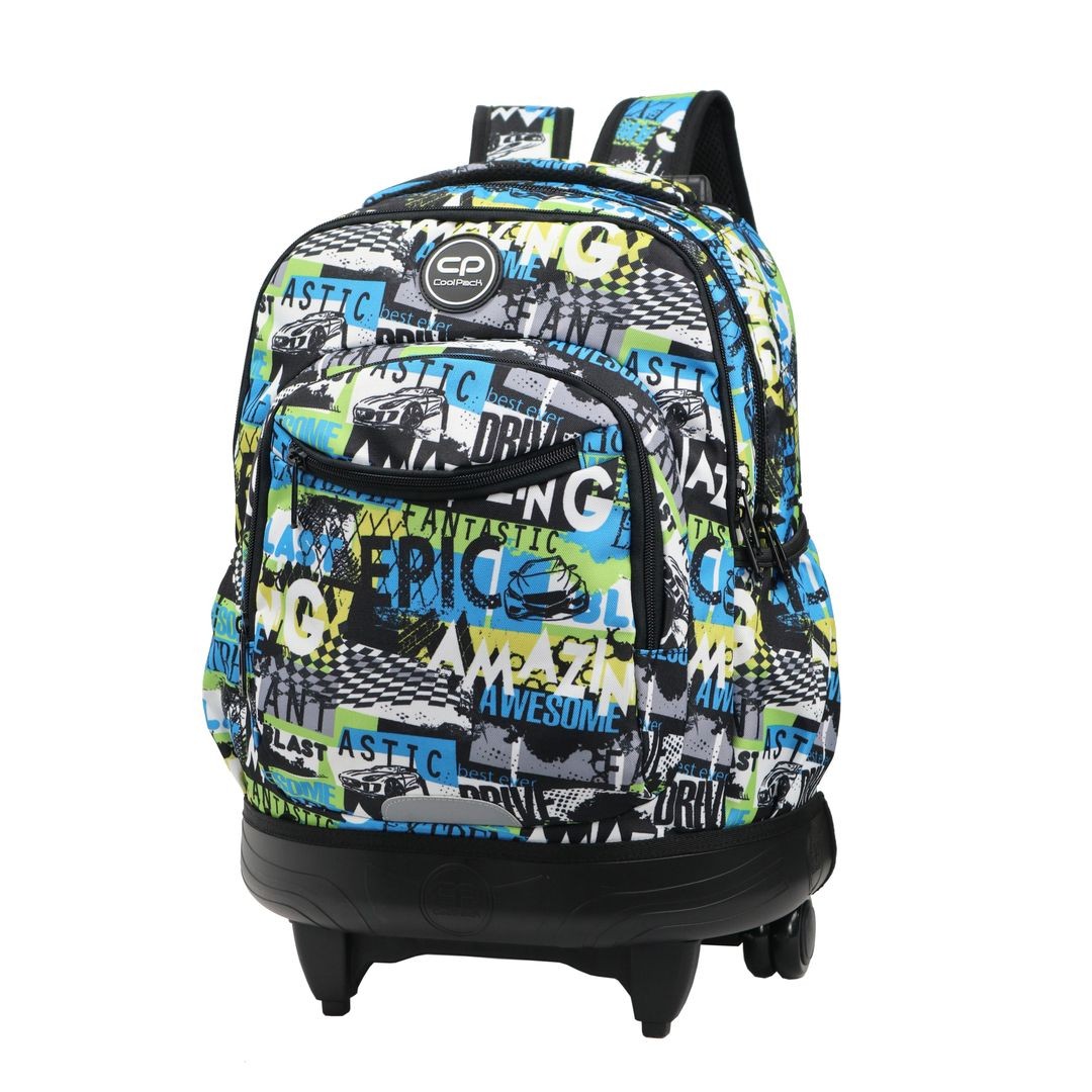 Mochila Coolpack com rodas centrais da campainha