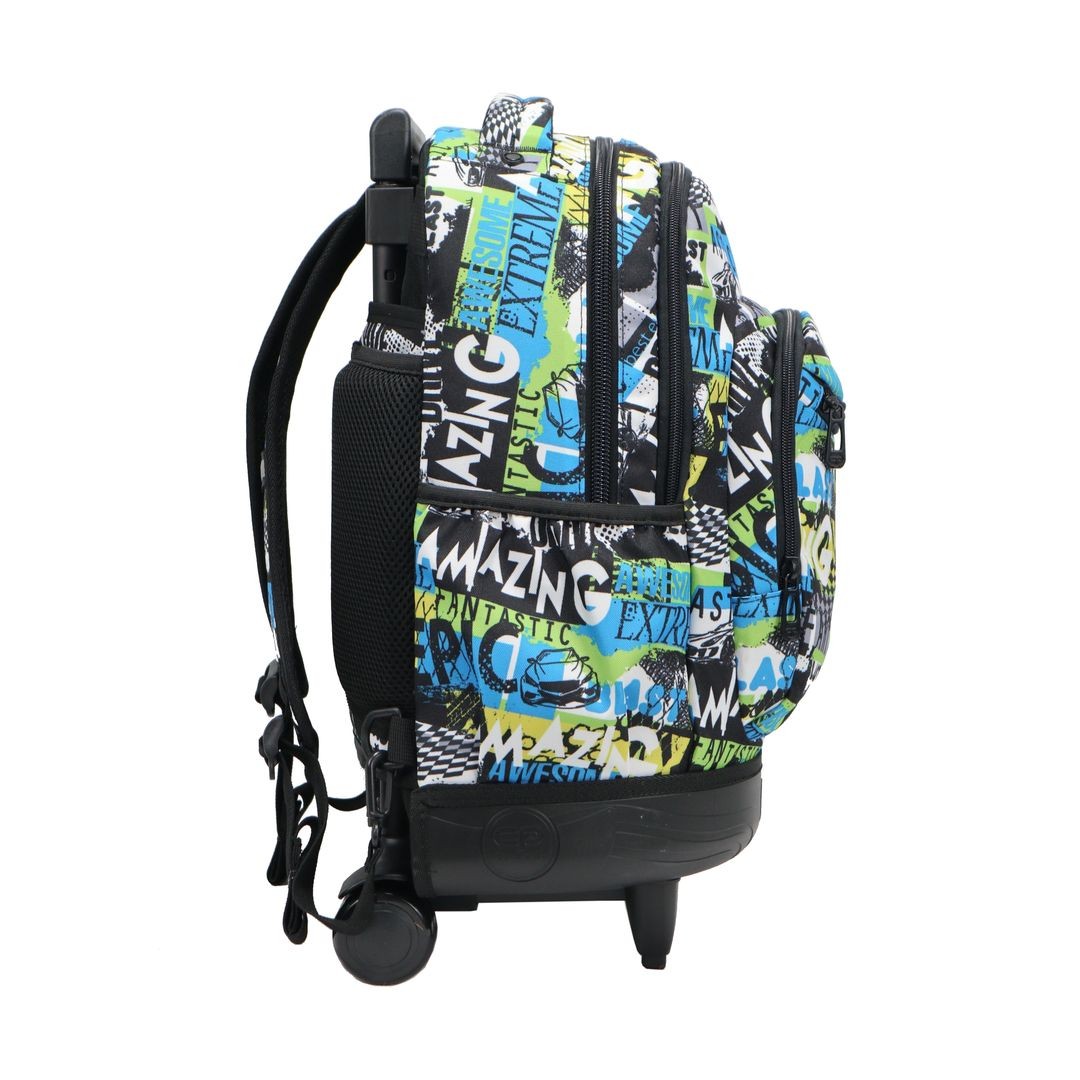 Mochila Coolpack com rodas centrais da campainha