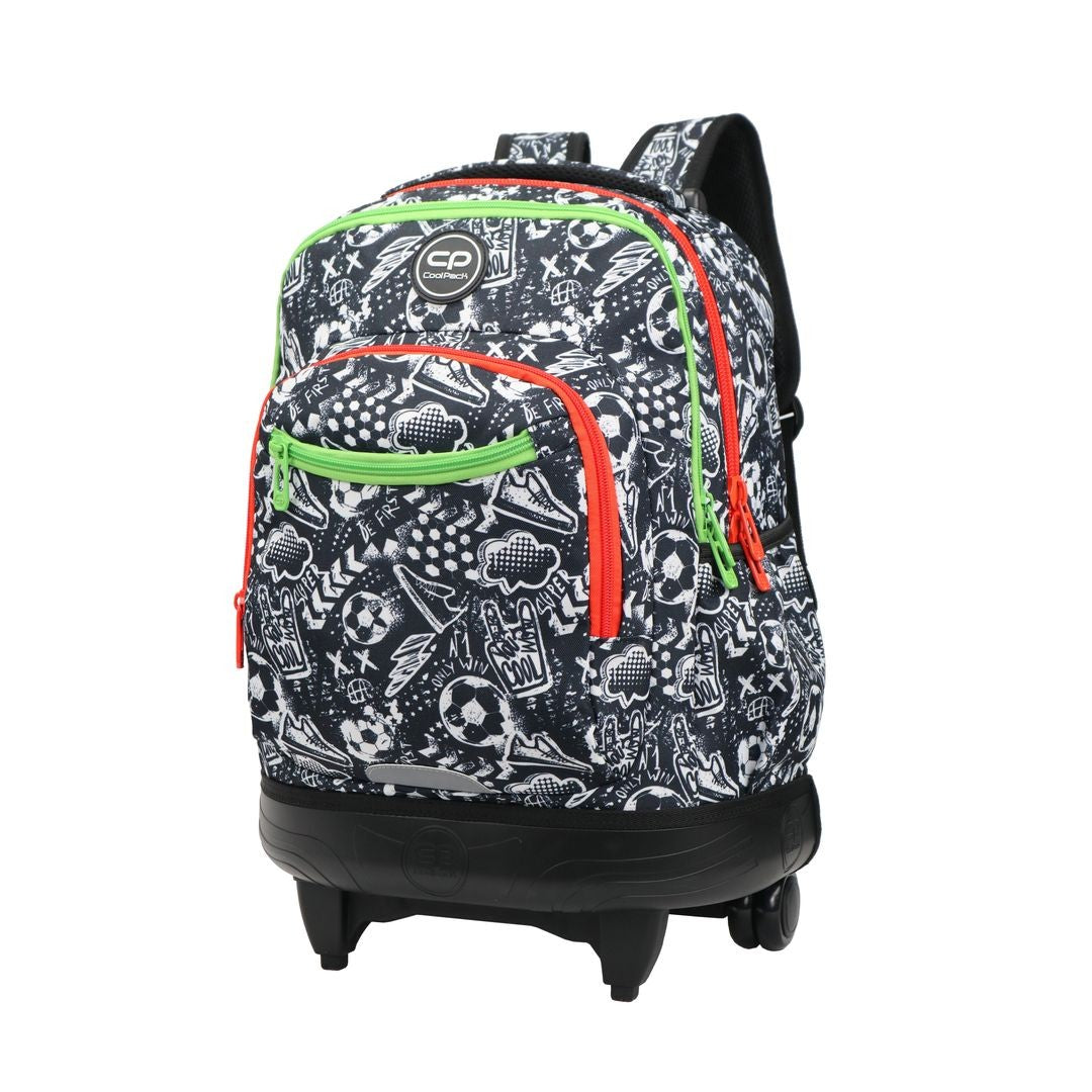 Backpack Coolpack com rodas da bola de rua