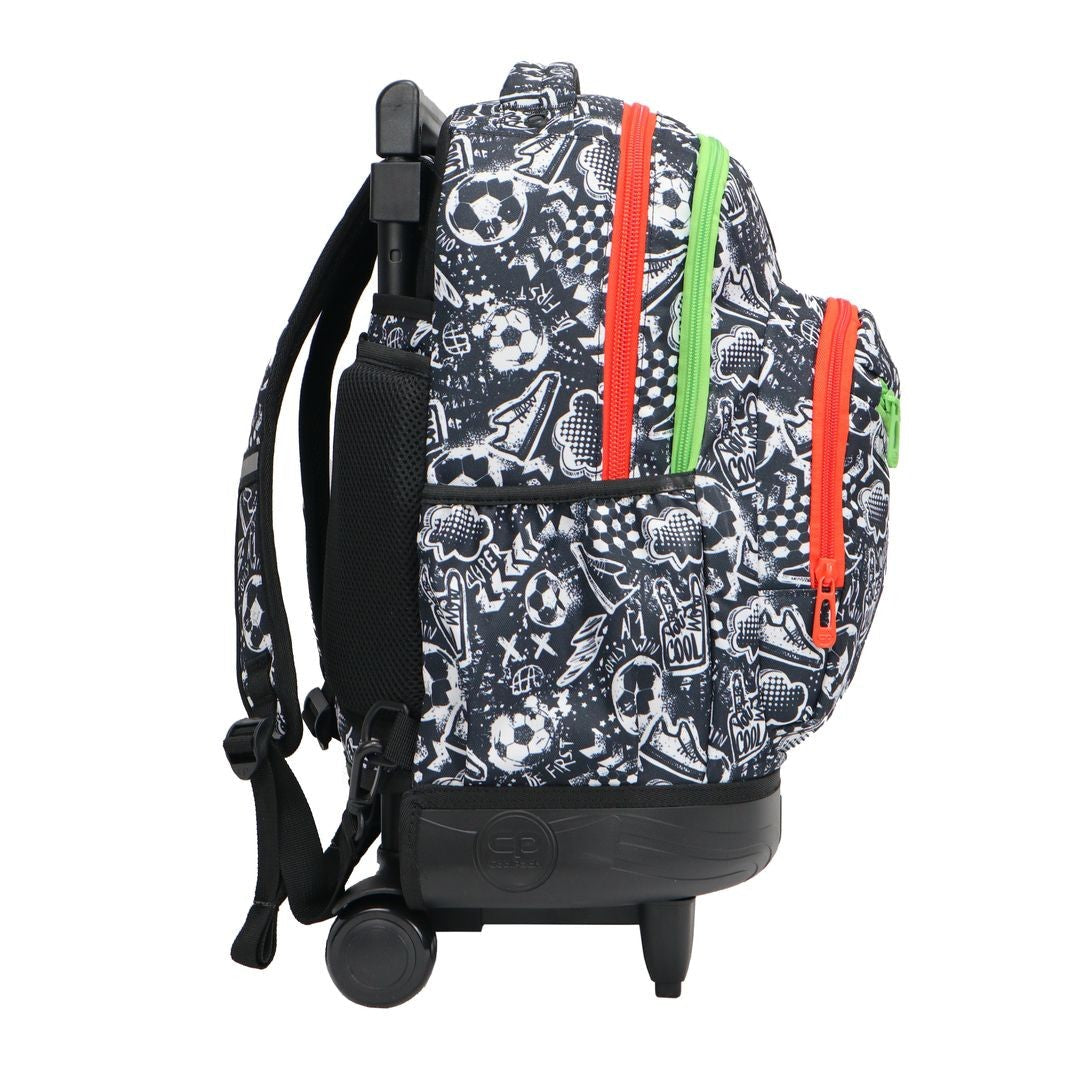 Backpack Coolpack com rodas da bola de rua