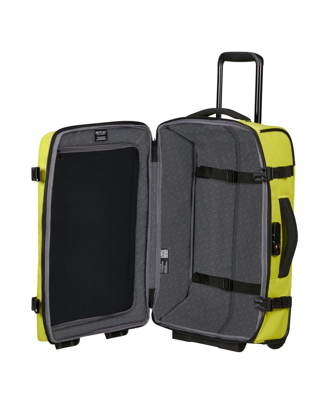 Régler le roader Valise cabine 55 cm et sac à dos portable M - 15,6 "- citron vert