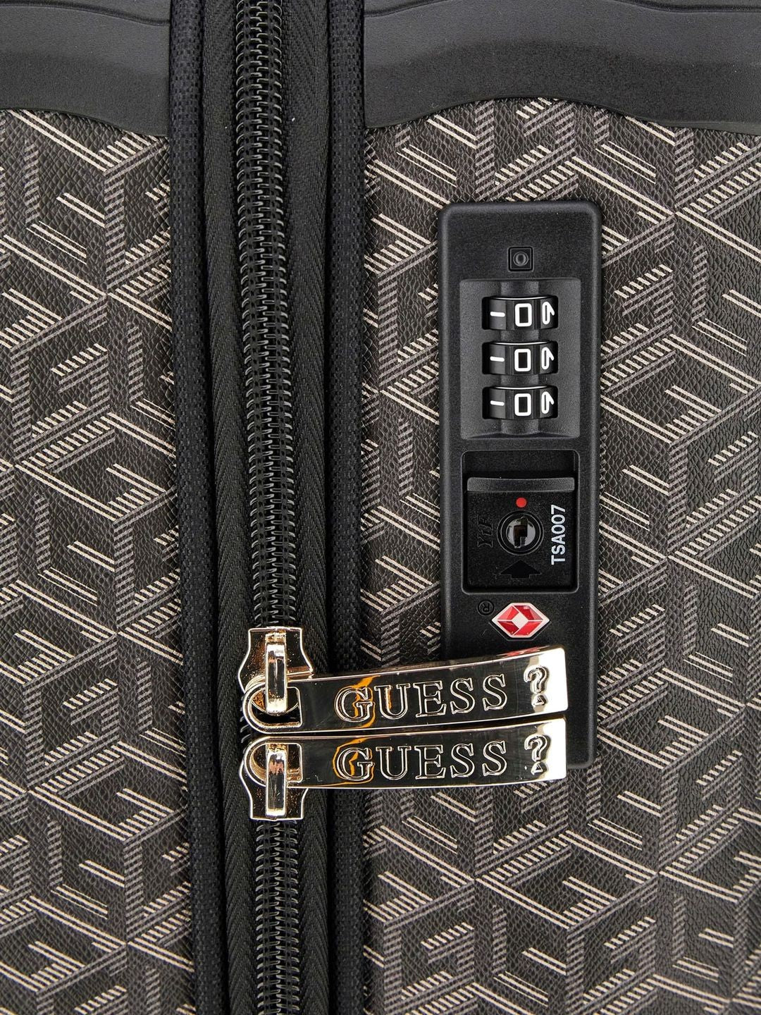 GUESS Black-Beige Wilder 46cm Maleta