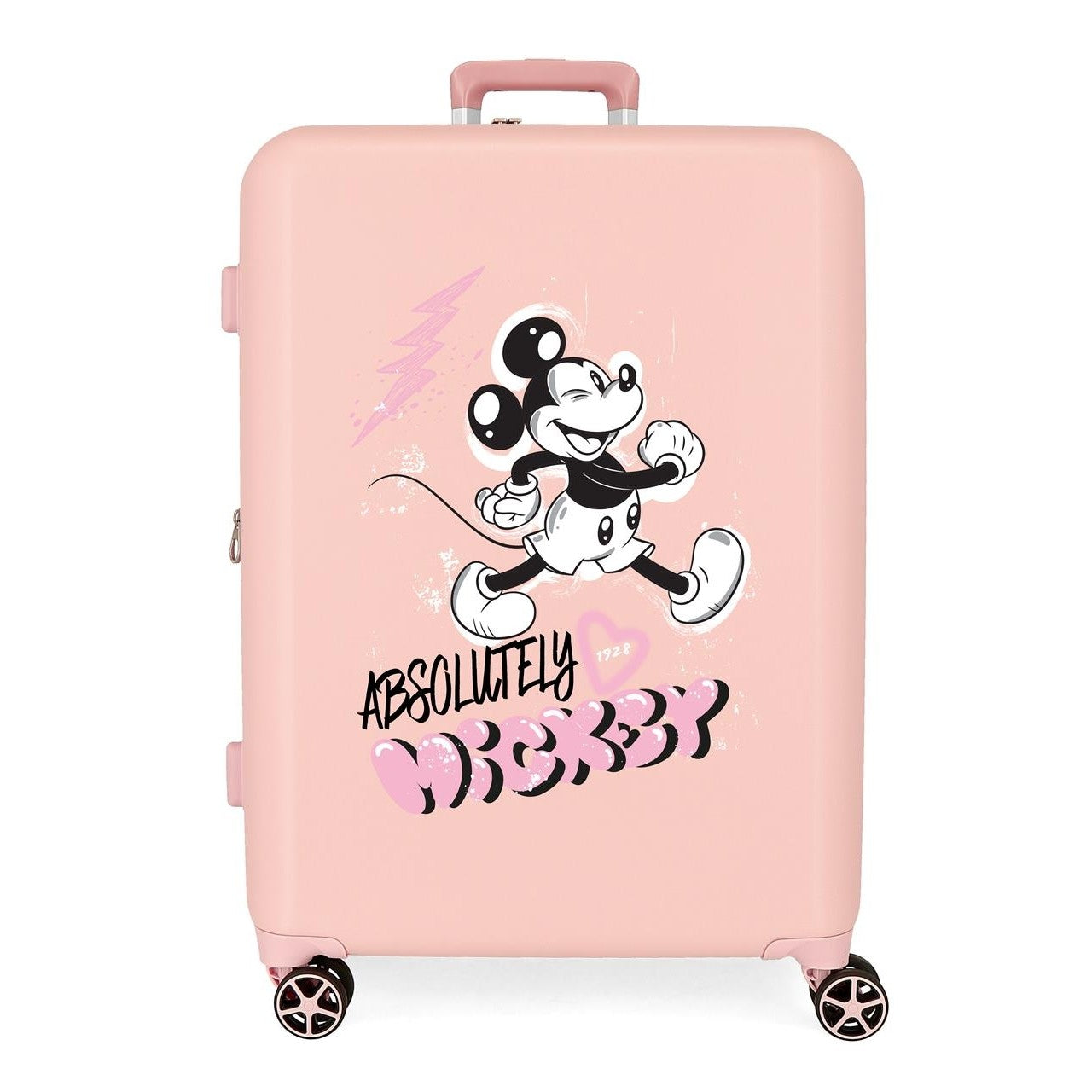 Sztywna środkowa walizka Disney Mickey Friendly 70 cm nago