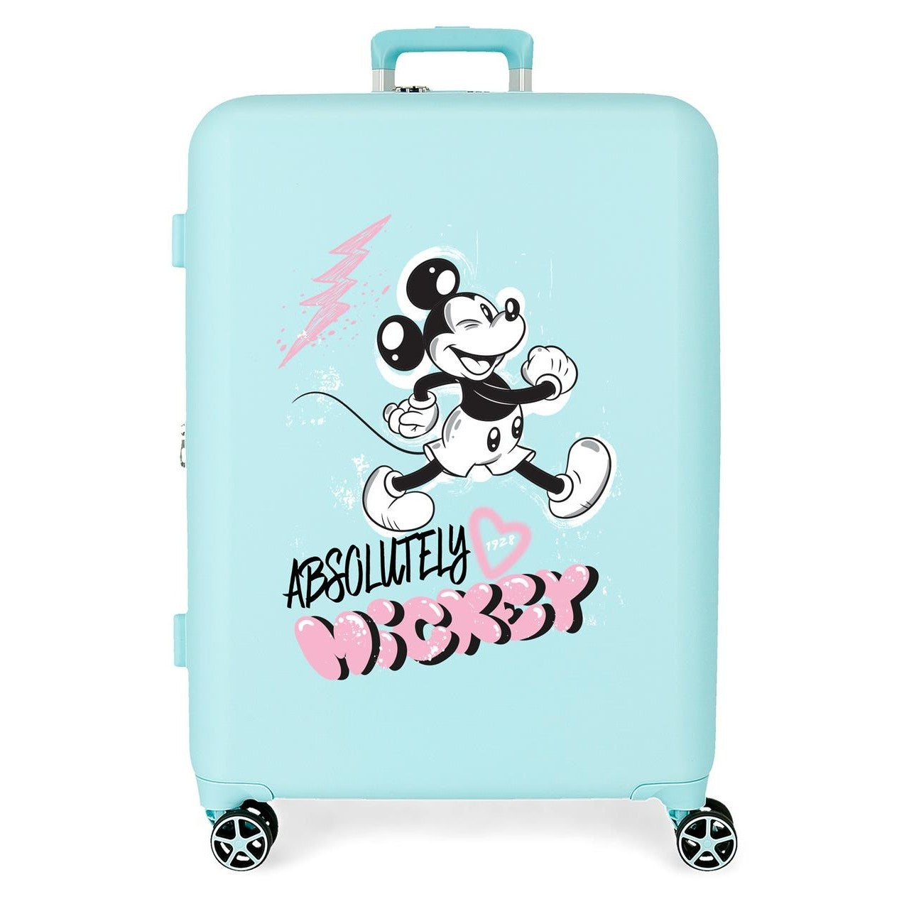 Sztywna środkowa walizka Disney Mickey Friendly 70 cm nago