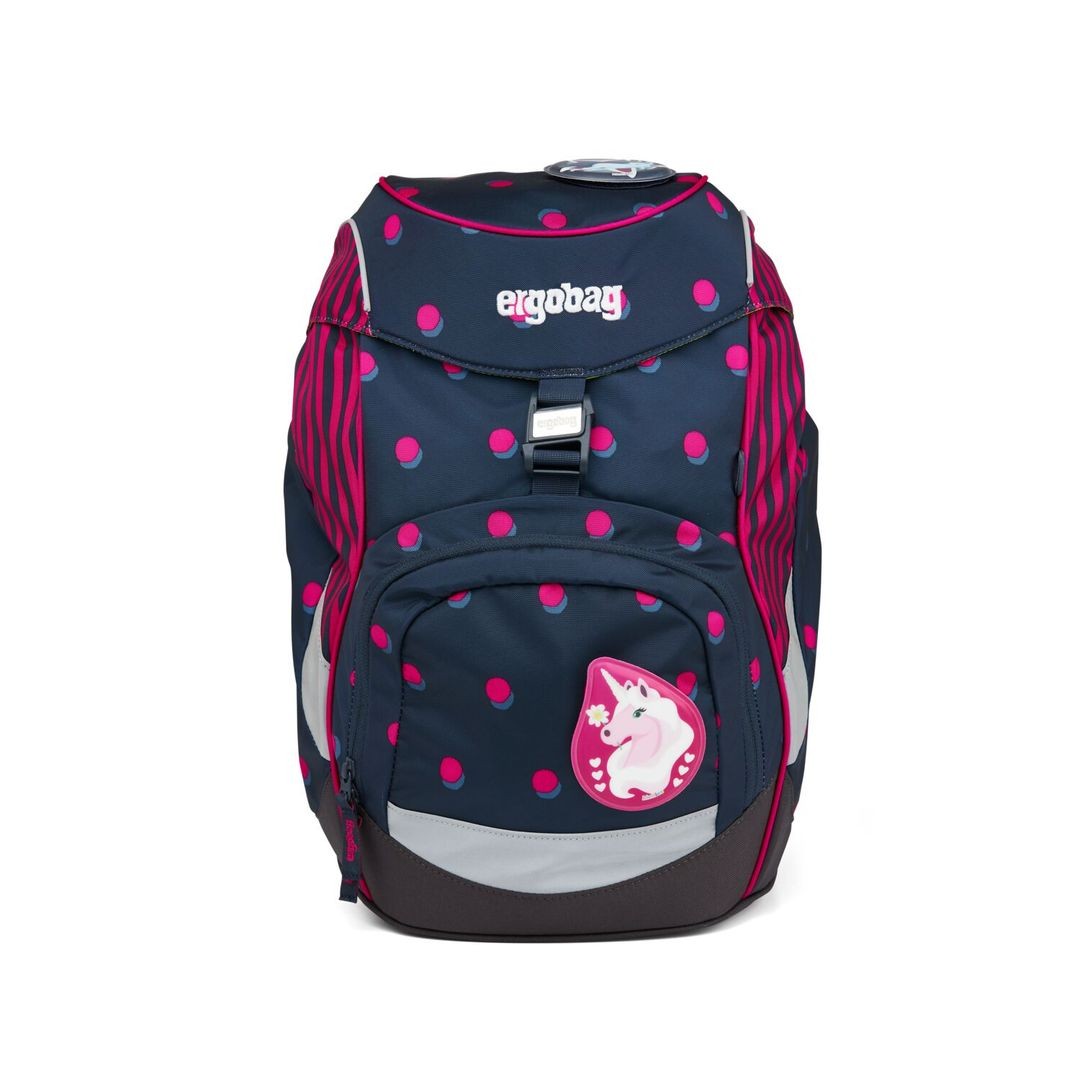 ERGOBAG Mochila escolar en set: Mochila, Bolsa de deporte, Carpeta, Estuche con lapiceros y Estuche vacio