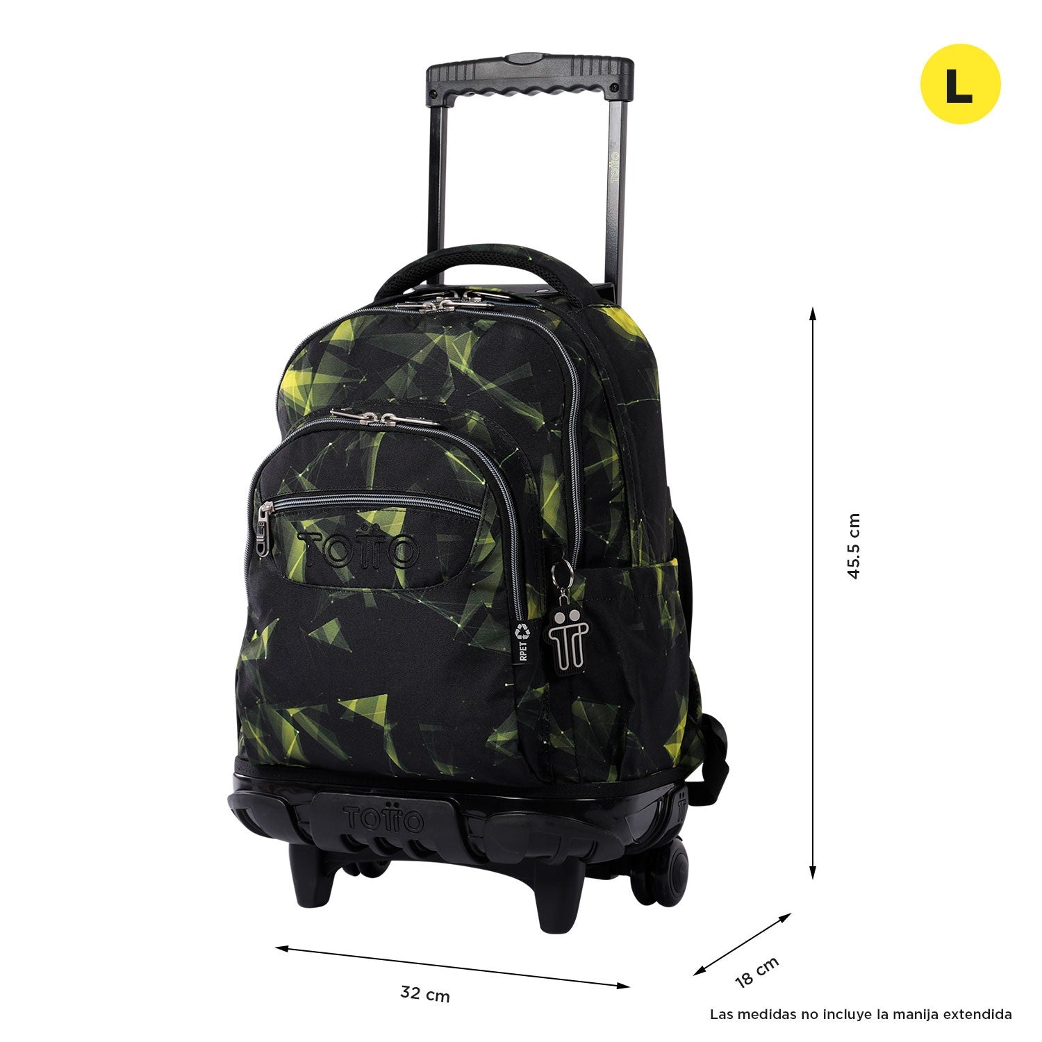 TOTTO School backpack with wheels - lines- 6c4 - Renjae