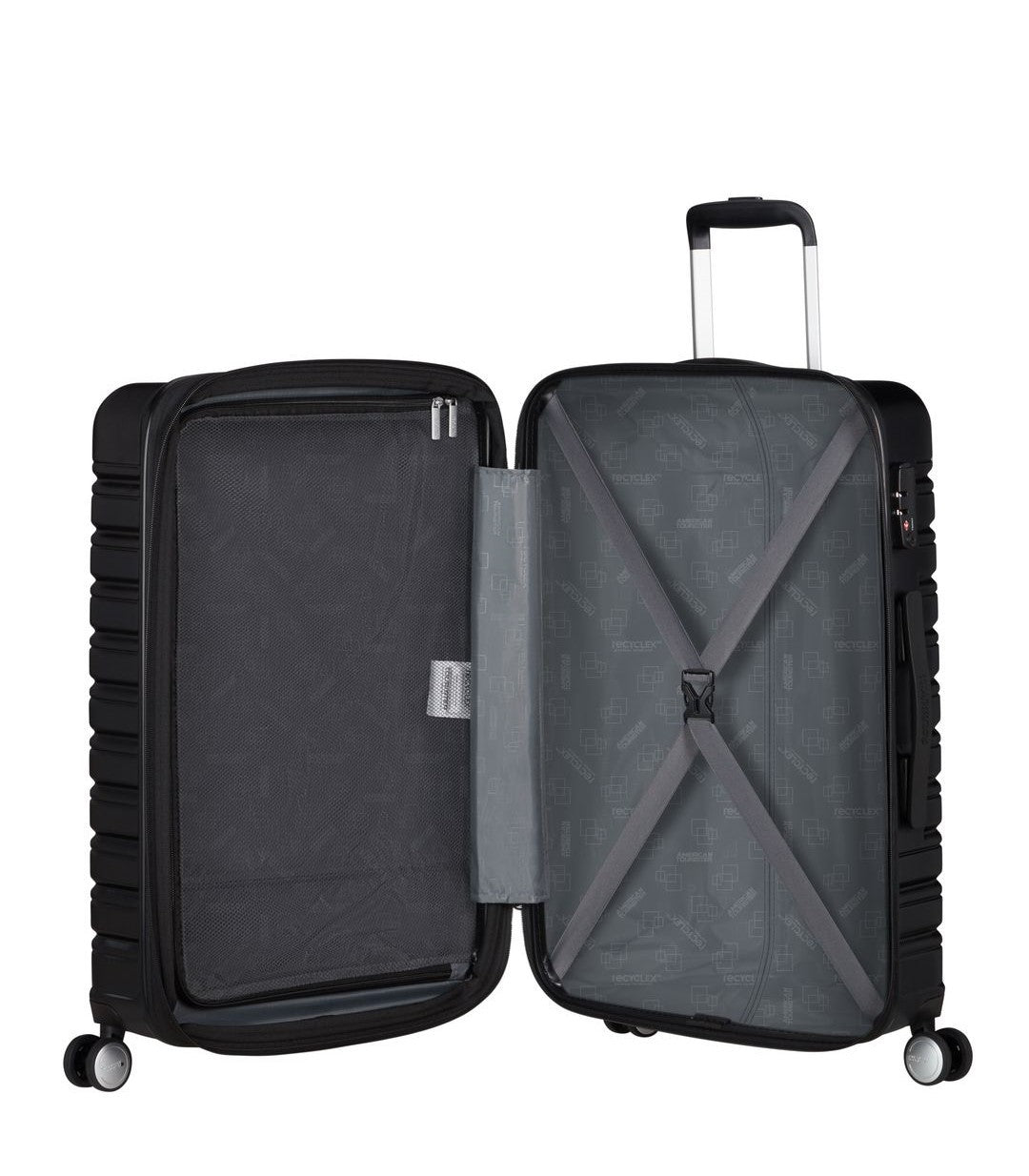 AMERICAN TOURISTER Erweiterbarer mittlerer Koffer 67 cm Blitzlinie