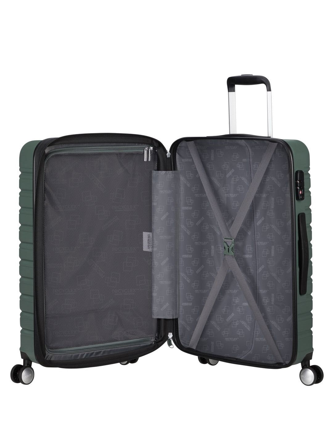 AMERICAN TOURISTER Erweiterbarer mittlerer Koffer 67 cm Blitzlinie