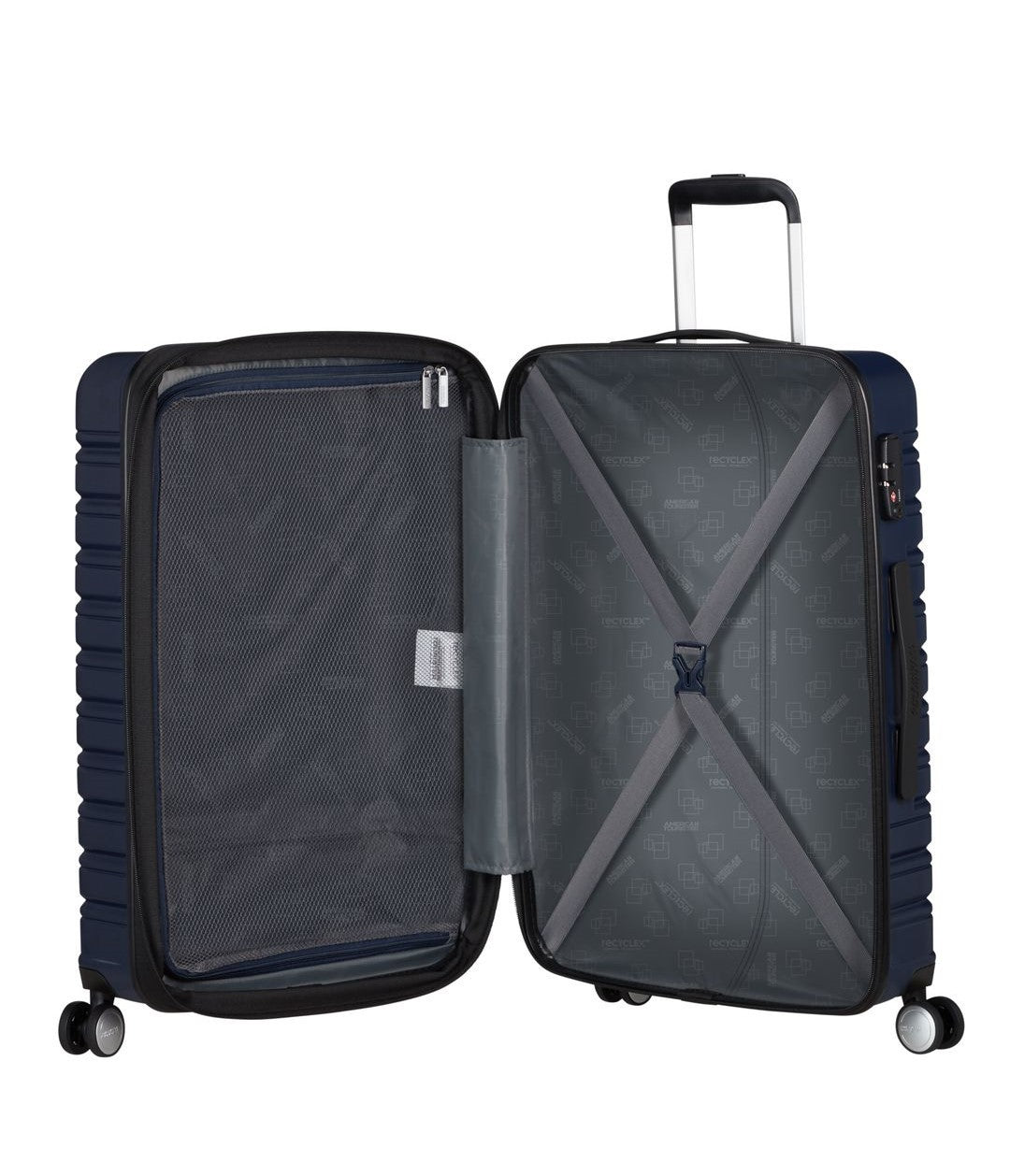 AMERICAN TOURISTER Erweiterbarer mittlerer Koffer 67 cm Blitzlinie