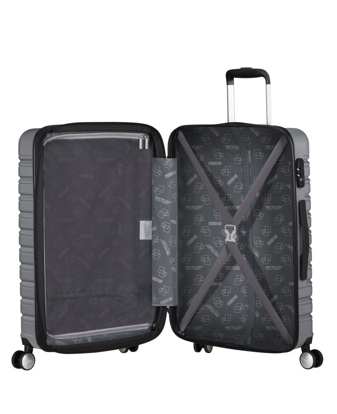 AMERICAN TOURISTER Erweiterbarer mittlerer Koffer 67 cm Blitzlinie