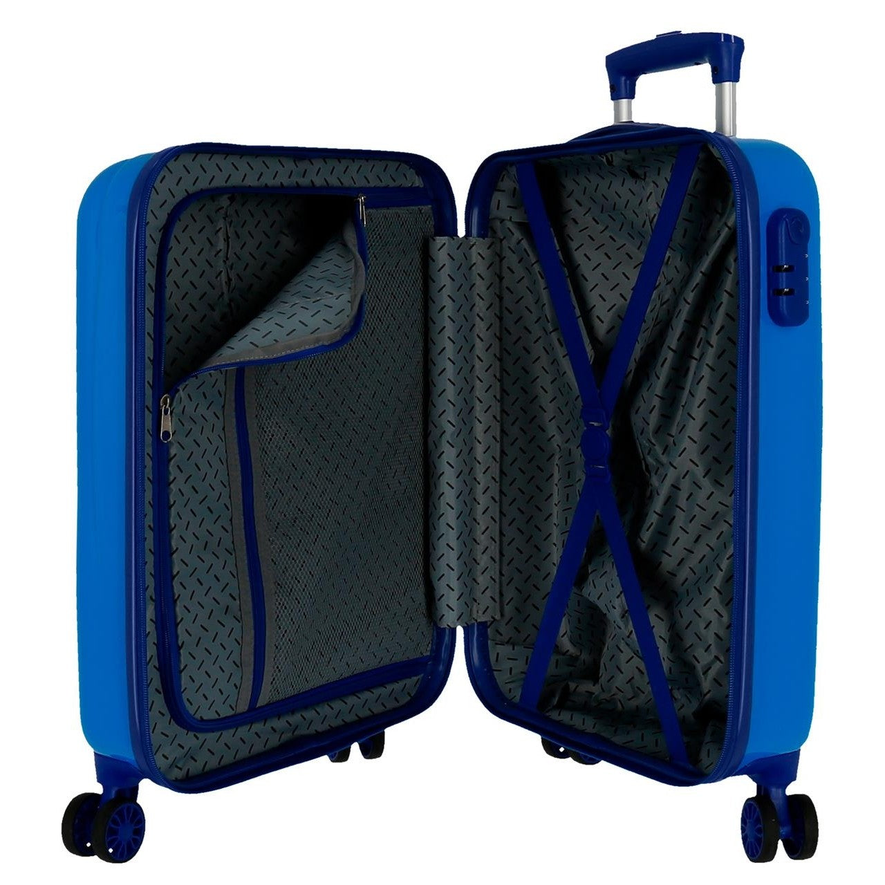 Cabin suitcase Spiderman Hero Rigid 55cm Blue