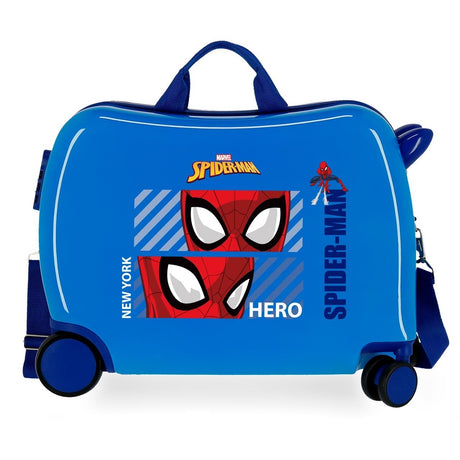 Spiderman Held Children's Maleta 2 Blue Multidirektionalräder