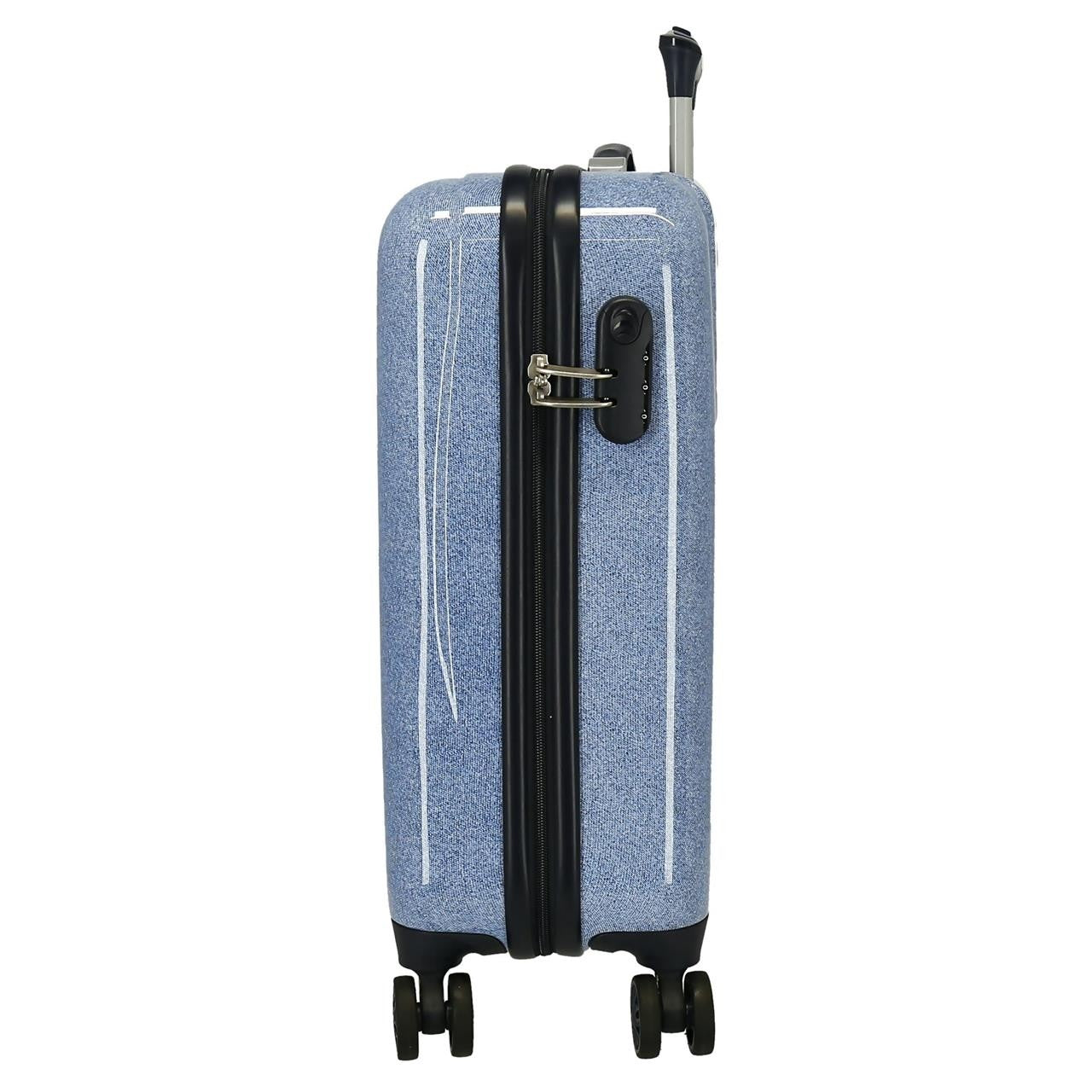 Cabin suitcase Pepe Jeans Noni denim rigid 55 cm