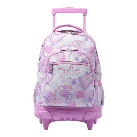 TOTTO Mochila da escola com rodas - linhas 6hf 6hf amalia