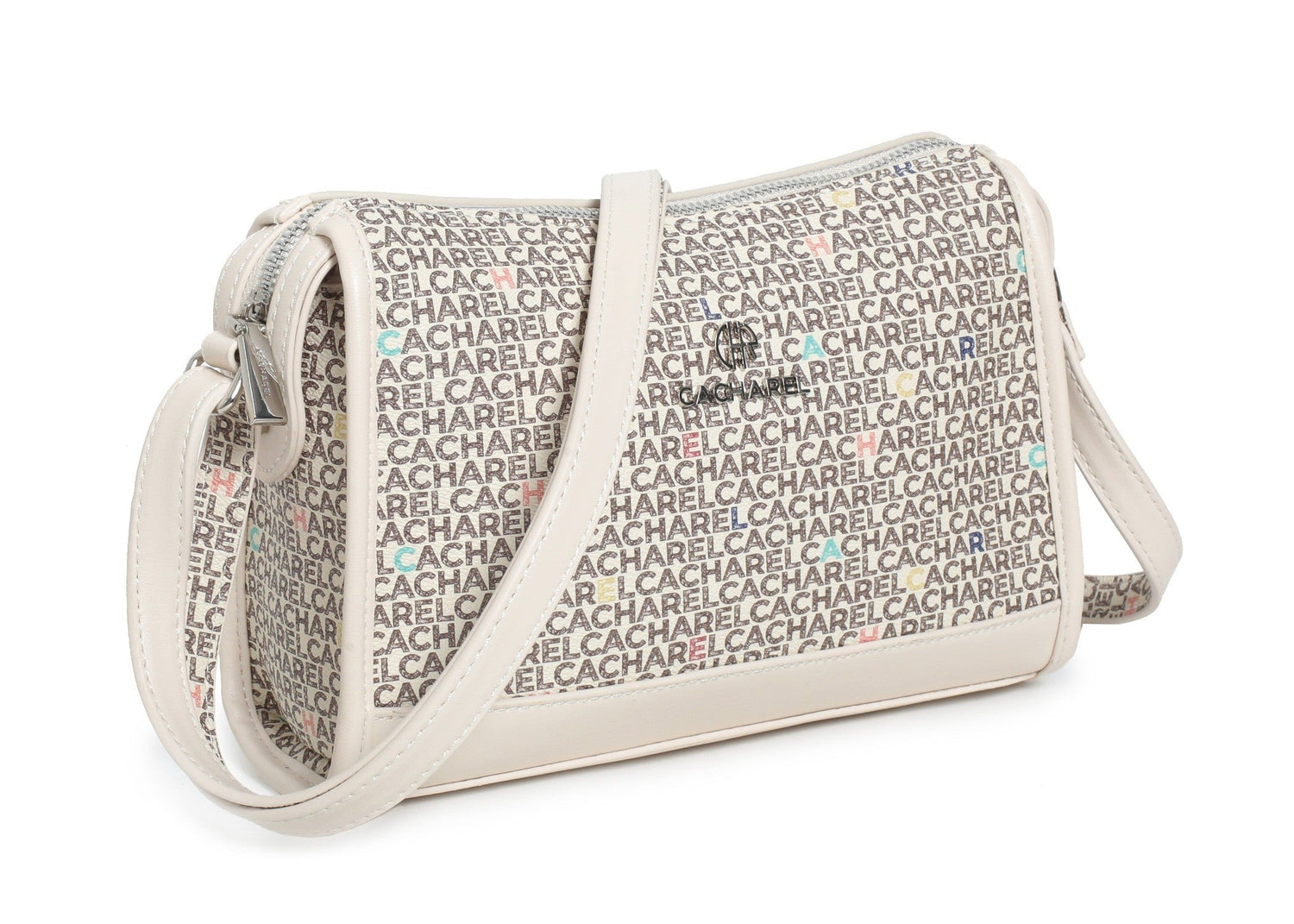 CACHAREL Beige Lago Bandolera Bag