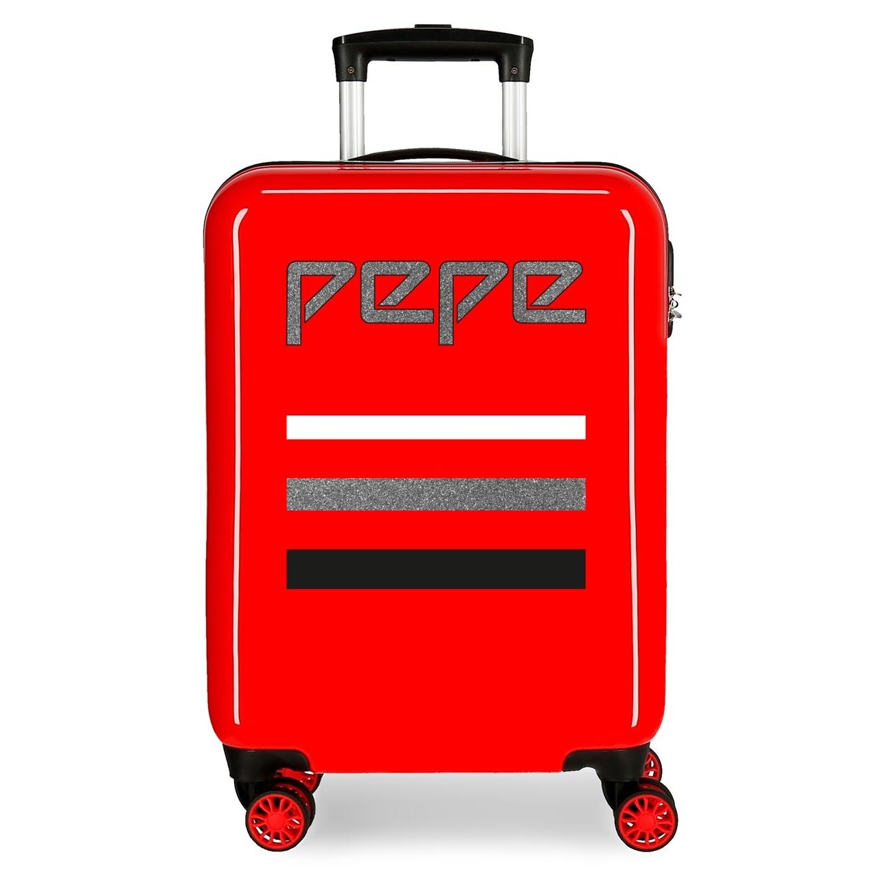 Valise cabine Pepe Jeans Monde rigide 55 cm rouge