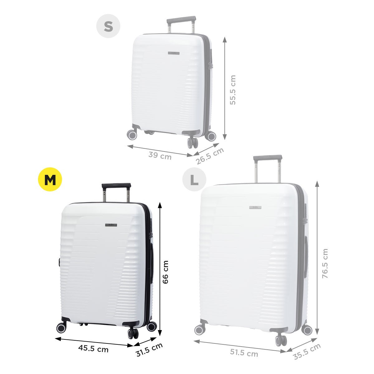 TOTTO Extensible suitcase medium traveler