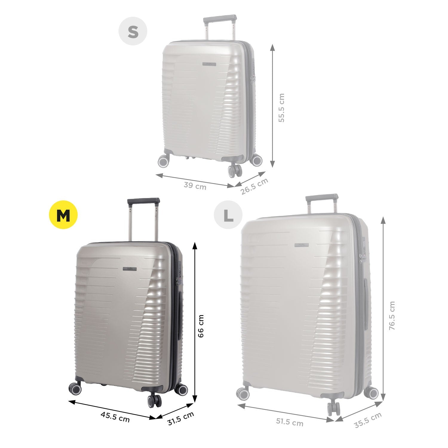 TOTTO Extensible suitcase medium traveler